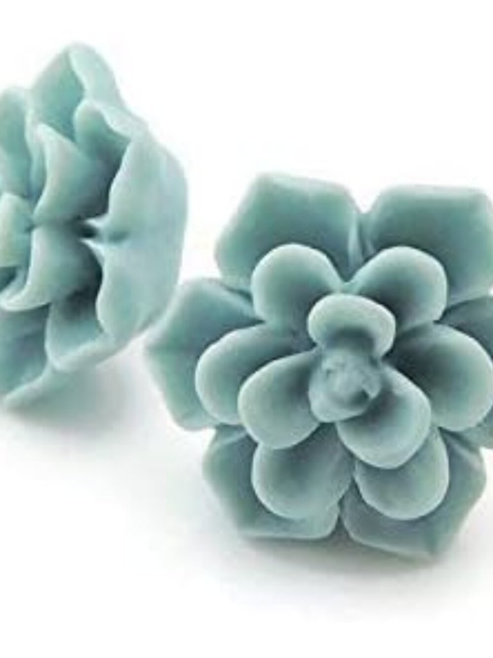 Hypoallergenic Succulent Earrings for Sensitive Ears, Plastic Posts